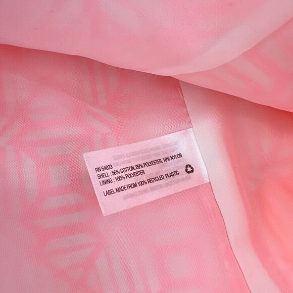 GAP Academy Blazer Neon Pink Ivory White Patterned Blazer Jacket size 2 - Picture 4 of 4